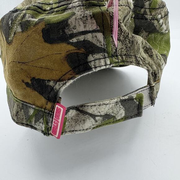 Mossy Oak Girls With Guns Hat Cap Womens Strap Back Obsession Camo Pink Scope - Picture 10 of 14